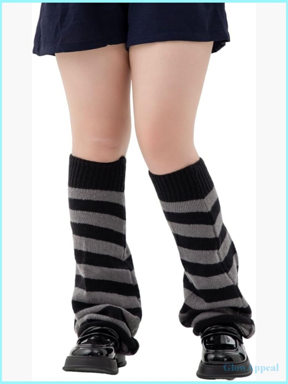 Chunky Knit Leg Warmers, Knee High Stirrup Style, Stretchy & Cozy